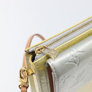 LOUIS VUITTON Monogram Vernis Motto Accessory Pouch Gris M91030 LV Auth 202054-10
