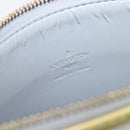 LOUIS VUITTON Monogram Vernis Motto Accessory Pouch Gris M91030 LV Auth 202054-18
