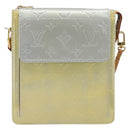 LOUIS VUITTON Monogram Vernis Motto Accessory Pouch Gris M91030 LV Auth 202054-13