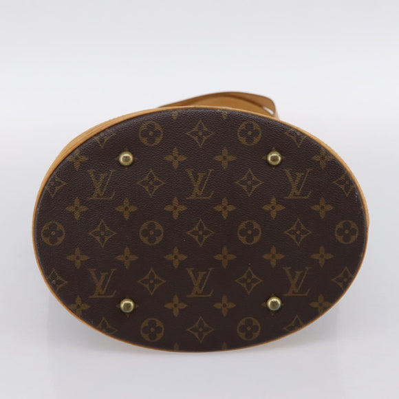 LOUIS VUITTON Monogram Bucket GM Shoulder Bag M42236 LV Auth 202055