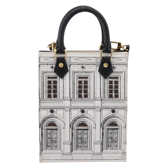 LOUIS VUITTON Monogram Fornasetti Petit Sac Plat Bag M80991 LV Auth 202068SAM