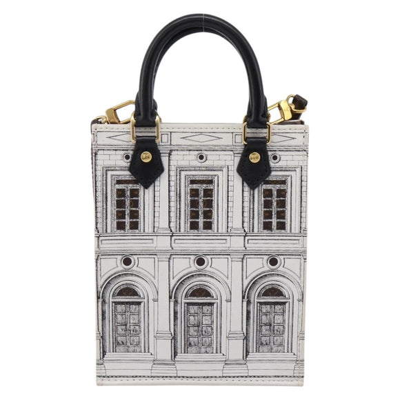 LOUIS VUITTON Monogram Fornasetti Petit Sac Plat Bag M80991 LV Auth 202068SAM