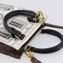 LOUIS VUITTON Monogram Fornasetti Petit Sac Plat Bag M80991 LV Auth 202068SAM-6