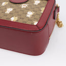 GUCCI Micro GG Supreme Doraemon Collaboration Bag PVC Beige 655596 Auth 202069M-14