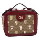 GUCCI Micro GG Supreme Doraemon Collaboration Bag PVC Beige 655596 Auth 202069M-2