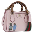 GUCCI Yuko Higuchi Bamboo Diana Small Tote Bag 3way Pink 841488 Auth 202070SM-1