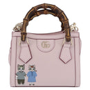 GUCCI Yuko Higuchi Bamboo Diana Small Tote Bag 3way Pink 841488 Auth 202070SM-2