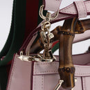 GUCCI Yuko Higuchi Bamboo Diana Small Tote Bag 3way Pink 841488 Auth 202070SM-20