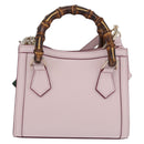GUCCI Yuko Higuchi Bamboo Diana Small Tote Bag 3way Pink 841488 Auth 202070SM-3