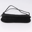 BOTTEGA VENETA INTRECCIATO Shoulder Bag Fur Black Auth 202071-6