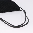 BOTTEGA VENETA INTRECCIATO Shoulder Bag Fur Black Auth 202071-8