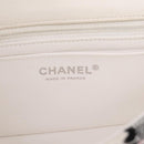 CHANEL Mini Matelasse 20 Chain Shoulder Bag tweed White Silver CC Auth 202073SM-19