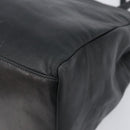 PRADA Hand Bag Leather Black Silver Auth 202075A-13