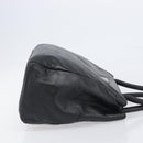 PRADA Hand Bag Leather Black Silver Auth 202075A-5