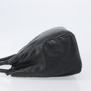 PRADA Hand Bag Leather Black Silver Auth 202075A-6