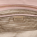 PRADA Galleria Hand Bag Saffiano 2way Pink Gold Tone Auth 202076V-21