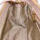 PRADA Galleria Hand Bag Saffiano 2way Pink Gold Tone Auth 202076V-23