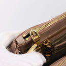 PRADA Galleria Hand Bag Saffiano 2way Pink Gold Tone Auth 202076V-28