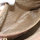 PRADA Galleria Hand Bag Saffiano 2way Pink Gold Tone Auth 202076V-29