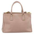 PRADA Galleria Hand Bag Saffiano 2way Pink Gold Tone Auth 202076V-2