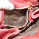 Miu Miu Vitellolux Hand Bag Leather 2way Pink Gold Tone Auth 202077V-22