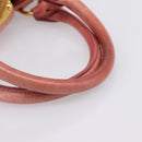 Miu Miu Vitellolux Hand Bag Leather 2way Pink Gold Tone Auth 202077V-8