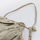 Miu Miu Vitellolux Hand Bag Leather 2way Green Gold Tone Auth 202078V-10
