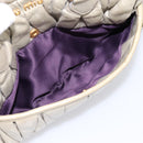 Miu Miu Vitellolux Hand Bag Leather 2way Green Gold Tone Auth 202078V-24