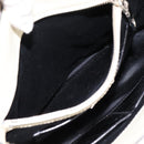 Miu Miu Vitellolux Hand Bag Leather 2way Black White Auth 202079V-18