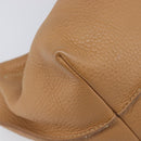 Miu Miu Tote Bag Leather Brown Beige Auth 202080V-14