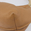Miu Miu Tote Bag Leather Brown Beige Auth 202080V-15