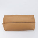 Miu Miu Tote Bag Leather Brown Beige Auth 202080V-5