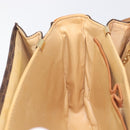 CELINE Macadam Horse Carriage Shoulder Bag PVC Brown Gold Tone Auth 202089A-19