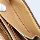 CELINE Macadam Horse Carriage Shoulder Bag PVC Brown Gold Tone Auth 202089A-23