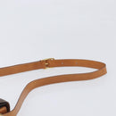 CELINE Macadam Horse Carriage Shoulder Bag PVC Brown Gold Tone Auth 202089A-8