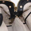 FENDI Chameleon Hand Bag Canvas 2way Beige Gold Tone 8BL114 Auth 202092-24