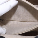 FENDI Chameleon Hand Bag Canvas 2way Beige Gold Tone 8BL114 Auth 202092-25