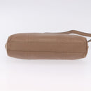 BVLGARI Chain Shoulder Tote Bag Leather 2way Beige Gold Tone Auth 202093A-5