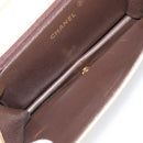 CHANEL Matelasse Chain Shoulder Bag Lamb Skin Beige Gold Tone CC Auth 202094-20