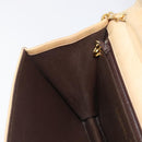 CHANEL Matelasse Chain Shoulder Bag Lamb Skin Beige Gold Tone CC Auth 202094-22