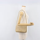 CHANEL Matelasse Chain Shoulder Bag Lamb Skin Beige Gold Tone CC Auth 202094-25