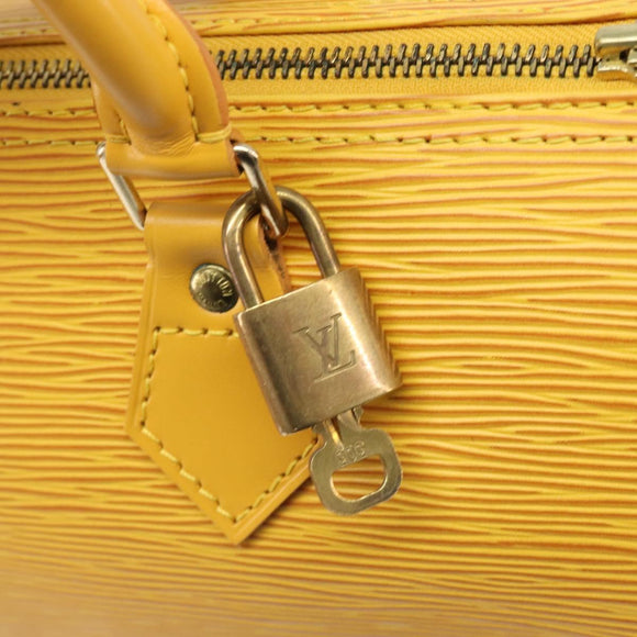 LOUIS VUITTON Epi Speedy 25 Hand Bag Tassili Yellow M43019 LV Auth 202095V
