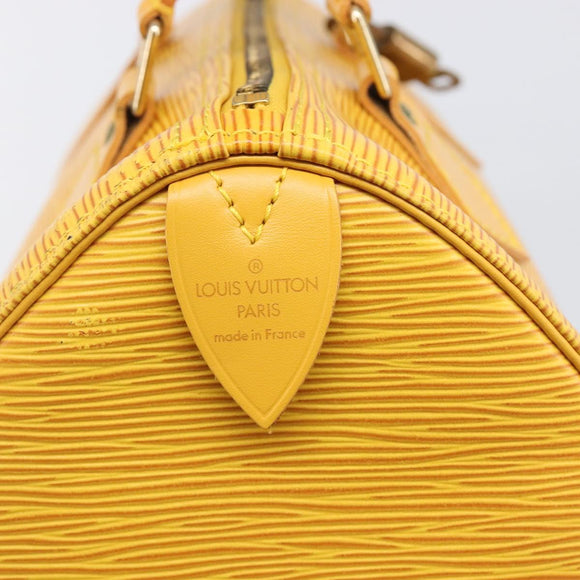 LOUIS VUITTON Epi Speedy 25 Hand Bag Tassili Yellow M43019 LV Auth 202095V