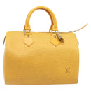 LOUIS VUITTON Epi Speedy 25 Hand Bag Tassili Yellow M43019 LV Auth 202095V-13
