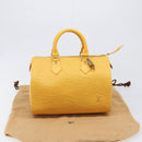 LOUIS VUITTON Epi Speedy 25 Hand Bag Tassili Yellow M43019 LV Auth 202095V-12