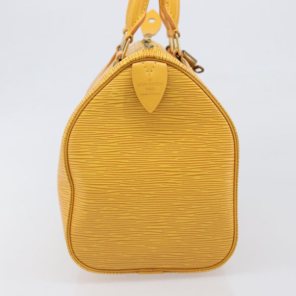 LOUIS VUITTON Epi Speedy 25 Hand Bag Tassili Yellow M43019 LV Auth 202095V