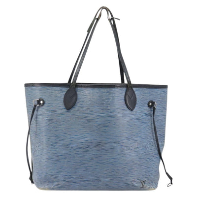 LOUIS VUITTON Epi Denim Neverfull MM Tote Bag Blue M51053 LV Auth 202097 - 0