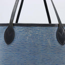 LOUIS VUITTON Epi Denim Neverfull MM Tote Bag Blue M51053 LV Auth 202097-4