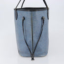 LOUIS VUITTON Epi Denim Neverfull MM Tote Bag Blue M51053 LV Auth 202097-5