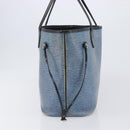 LOUIS VUITTON Epi Denim Neverfull MM Tote Bag Blue M51053 LV Auth 202097-6
